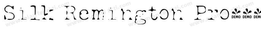 Silk Remington Pro字体转换